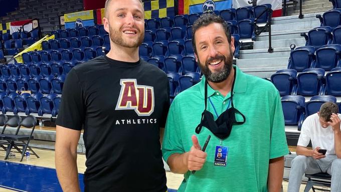 Brian Nerney '12 alumni and Adam Sandler Hustle