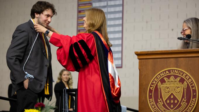 Honors Convocation 2024 Michael Carrion Mary Ellen Wells