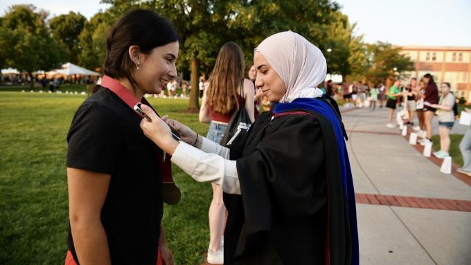 Alvernia University Luminary Ceremony Medallion Presentation