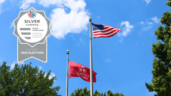 Alvernia recognized for student voter engagement for fourth consecutive election 