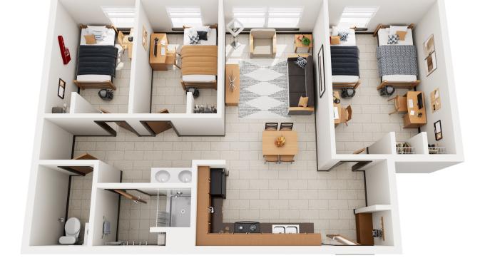 Pacelli Ehlerman Zygmunta 1 Shared Room, 2 Single Room Suite