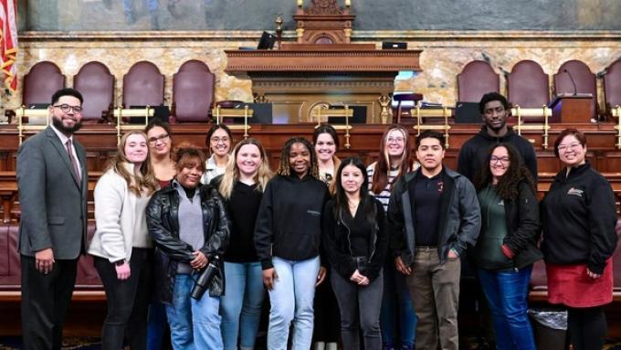 Social Work Cohort at the Capitol 