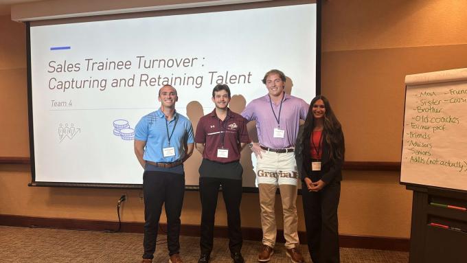 Michael Andrew with other Interns