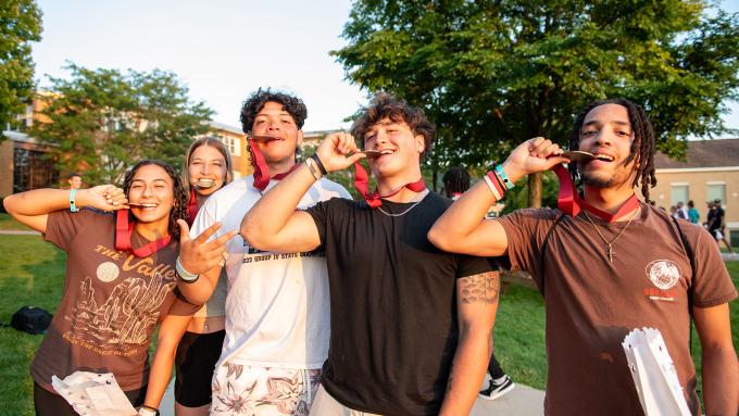 Students with Luminary Ceremony medals