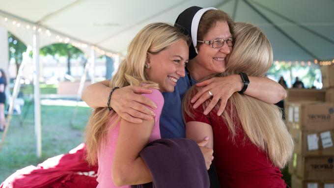 Sisters Hugs