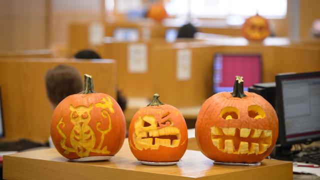 Carved pumpkins