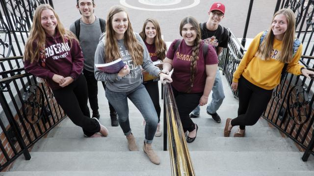 Honors Students in front of Francis Hall