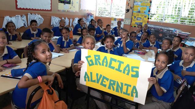 Dominican children in a classroom