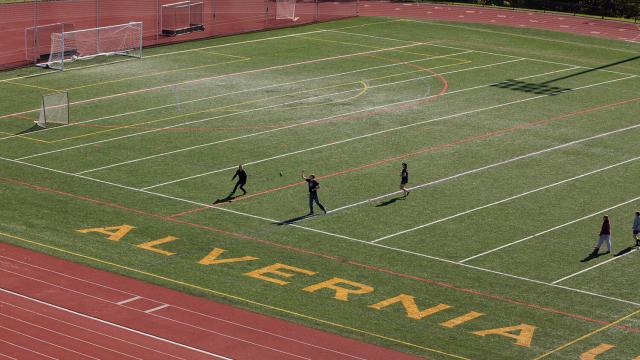 Athletics turf field