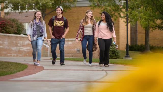 Students on campus