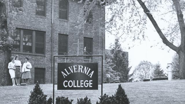 Alvernia College Francis Hall historic archive