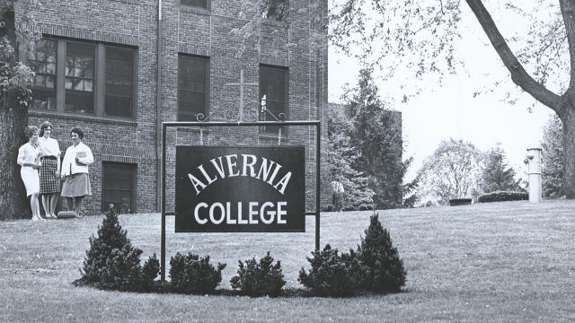 Alvernia College Francis Hall historic archive